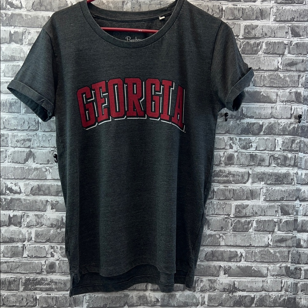 Georgia Bulldogs‎ Pressbox Dark Gray Graphic Tee